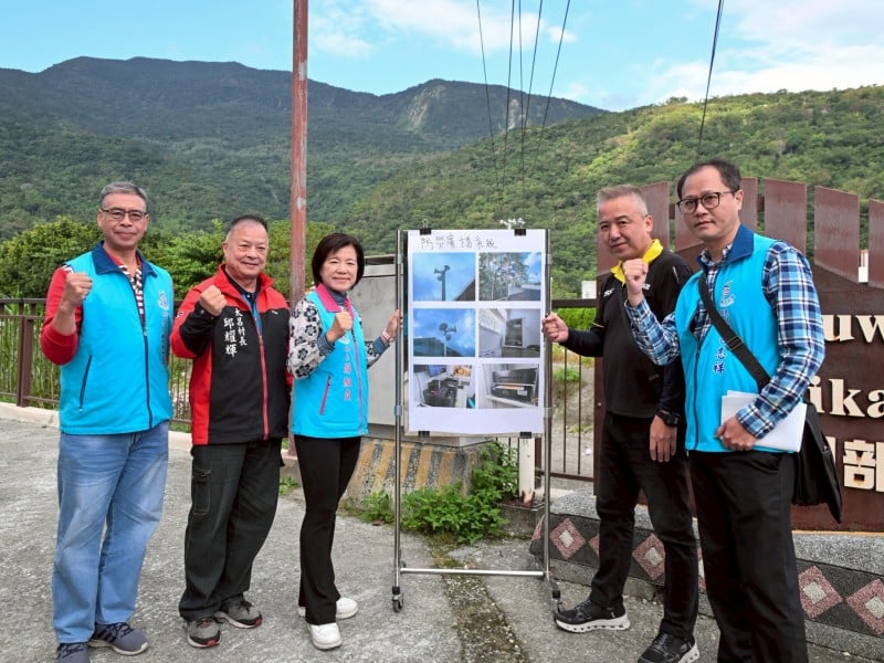 吉安鄉保全戶地區擬裝設防災廣播系統 游淑貞實地踏勘潛勢溪域強化防災需求